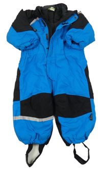 Azurovo-černá šusťáková zimní kombinéza H&M