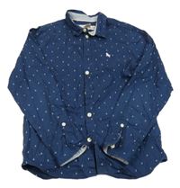 Tmavomodrá košile s kotvami H&M