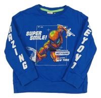 Modrá mikina se Spidermanem Marvel