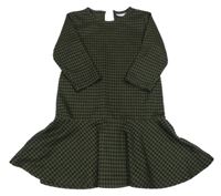 Černo-khaki kostkované šaty Name it