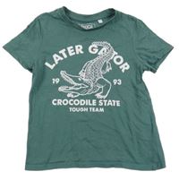 Zelené tričko s aligátorem C&A