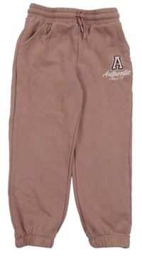 Růžovo-hnědé tepláky Primark