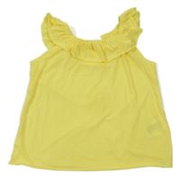 Žluté tričko s volánem H&M