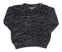 Černo-bílý melírovaný svetr Primark