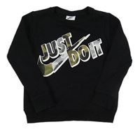 Černá mikina s nápisem Nike