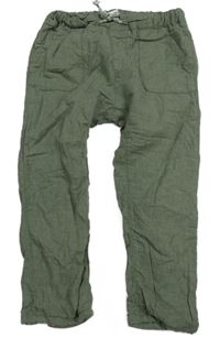 Khaki podšité kalhoty H&M
