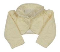 Vanilkové šusťákové zateplené bolérko Shein