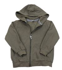 Hnědá propínací mikina s kapucí Tu