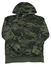 Khaki-černá army mikina s kapucí George