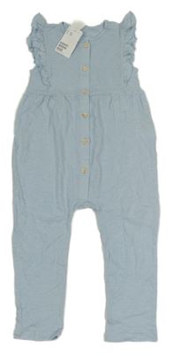 Nové - Světlemodrý kalhotový overal s volánky H&M
