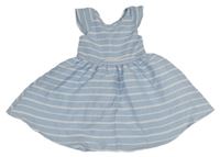 Světlemodro-bílé pruhované šaty Primark