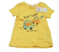 Nové - Žluté tričko s auty Pep&Co