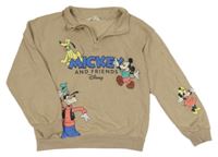 Béžová mikina s Micekym a kamarády H&M
