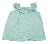 Pomněnkový top s volánkem H&M