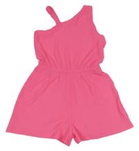 Neonově růžový kraťasový overal Primark