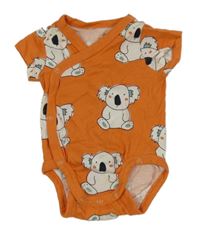 Oranžové zavinovací body s koalami H&M