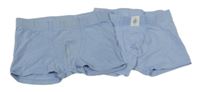 2x světlemodré boxerky H&M
