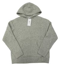 Nové - Šedý svetr s kapucí Primark