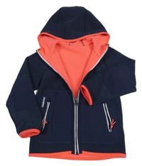 Neonově růžová oboustranná thermo mikina s kapucí Decathlon