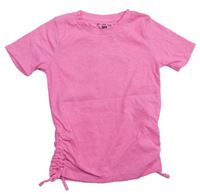 Neonově růžové žebrované tričko F&F