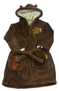 Hnědý chlupatý župan s kapucí - Gruffalo M&S