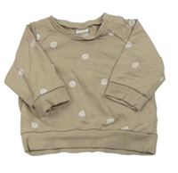 Béžová mikina s puntíky H&M