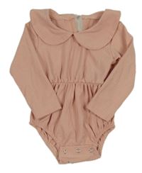 Broskvové žebrované body s límečkem 