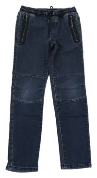 Tmavomodré teplákové rifle C&A