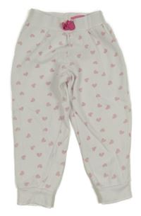 Bílé tepláky se srdíčky Isaac Mzrahi