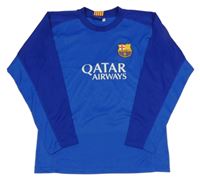 Safírovo-tmavomodrý fotbalový dres s erbem a číslem - FC Barcelona 