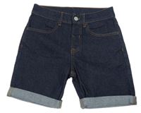 Tmavomodré riflové kraťasy H&M