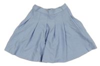 Světlemodro-bílá proužkovaná sukně Zara 