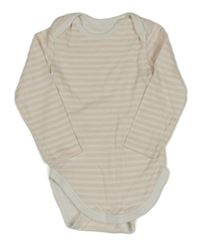 Bílo-světlerůžové pruhované body  C&A