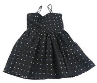 Černé slavnostní šaty se srdíčky New Look