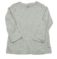 Šedé melírované triko H&M