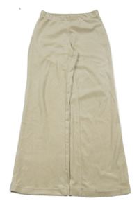 Světlebéžové wide leg plyšové kalhoty H&M