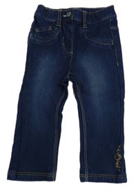 Tmavomodré teplákové rifle S. Oliver