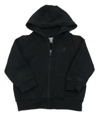 Černá propínací mikina s bleskem a kapucí F&F