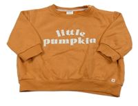 Cihlová oversize mikina s nápisy Next