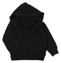 Černá propínací mikina s kapucí Matalan