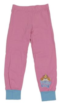 Růžovo-modré pyžamové kalhoty s PAW PATROL - Skye character