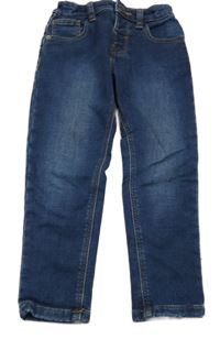 Tmavomodré teplákové rifle M&S