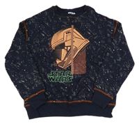 Tmavomodrá skvrnitá mikina se Star Wars M&S