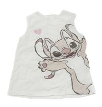 Bílý top s Angelou Disney