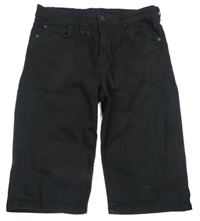 Černé riflové kraťasy H&M