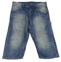 Modré capri rifle H&M