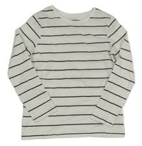 Bílo-černé pruhované triko F&F