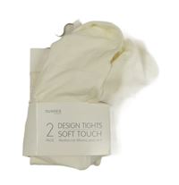 Nové - 2x smetanové silonky - s motýly + s puntíky Dunnes