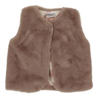 Starorůžová kožešinová podšitá vesta Pex