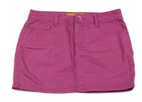 Fuchsiová riflová sukně